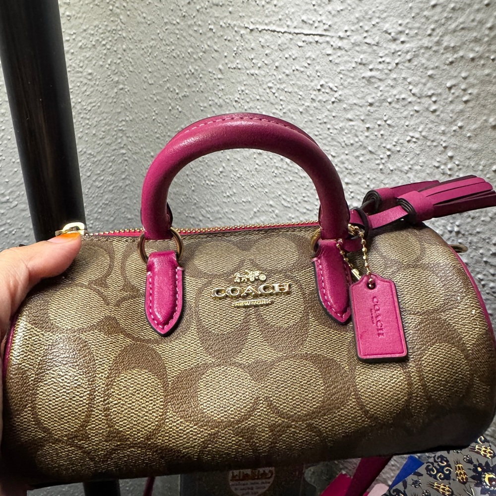 Coach Brown and Pink Women's Bag